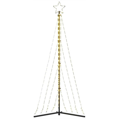 LED Christmas Tree Warm White Powder-coated steel 71.7 in height