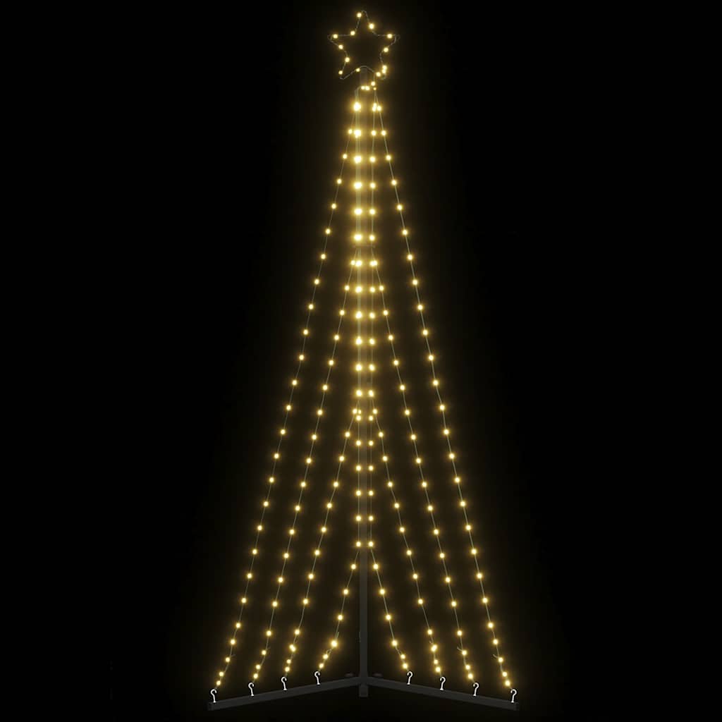 LED Christmas Tree Warm White Powder-coated steel 71.7 in height