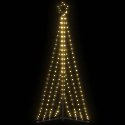 LED Christmas Tree Warm White Powder-coated steel 71.7 in height