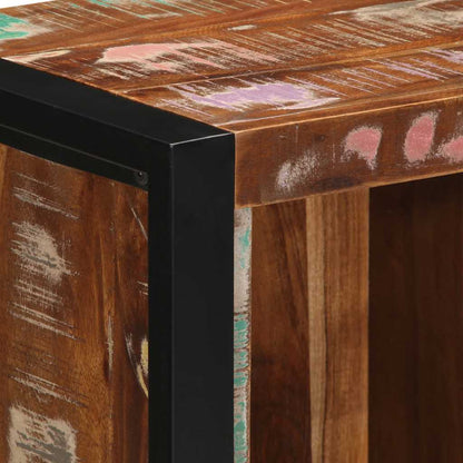 Bedside Cabinet Multicolour Solid reclaimed wood and iron Medium