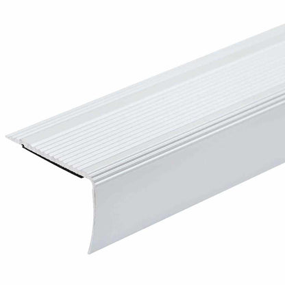 Stair Nosings 10 pcs Silver 67 cm Aluminium