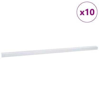 Stair Nosings 10 pcs Silver 67 cm Aluminium