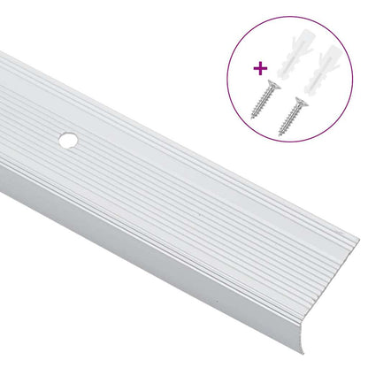Stair Nosings 30 pcs Silver 67 cm Aluminium