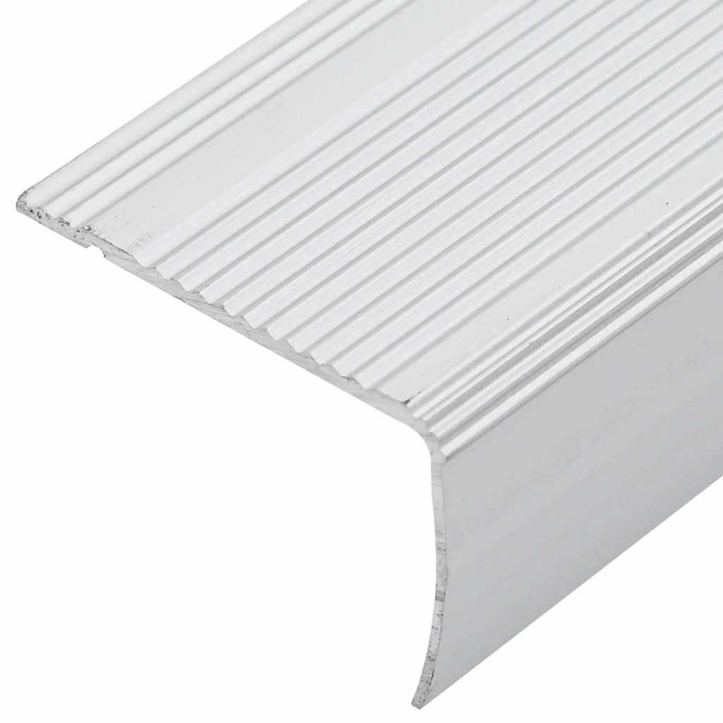 Stair Nosings 30 pcs Silver 67 cm Aluminium