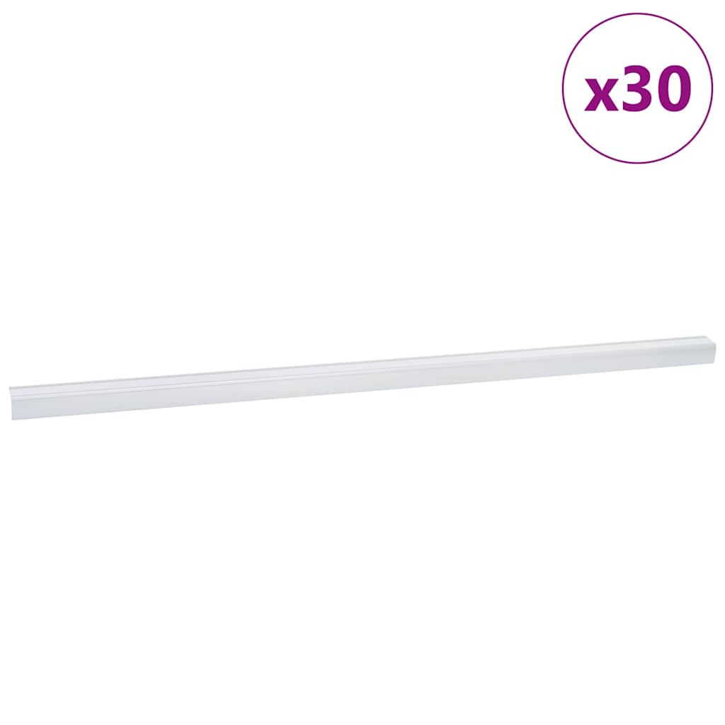Stair Nosings 30 pcs Silver 67 cm Aluminium