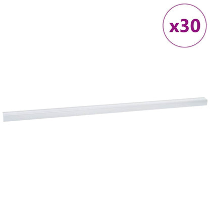 Stair Nosings 30 pcs Silver 67 cm Aluminium