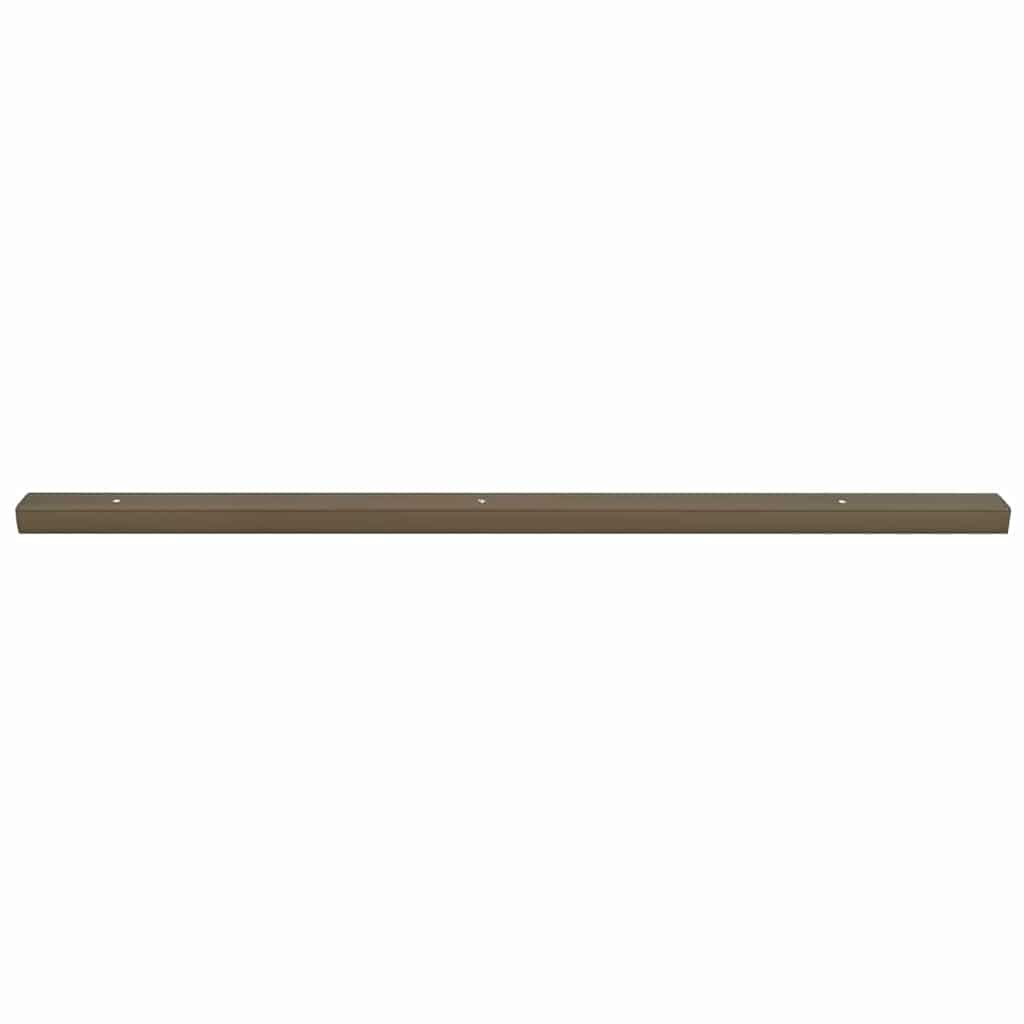 Stair Nosings 30 pcs Brown 67 cm Aluminium