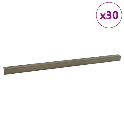 Stair Nosings 30 pcs Champagne 67 cm Aluminium