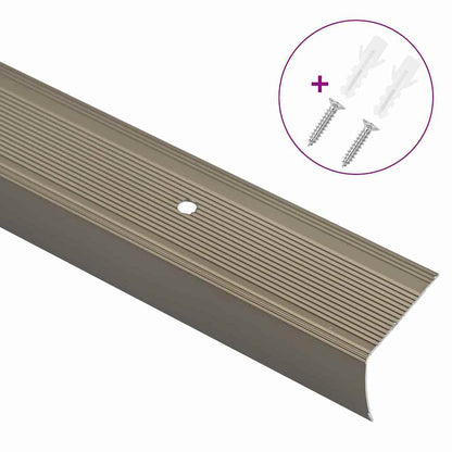 Stair Nosings 30 pcs Champagne 67 cm Aluminium