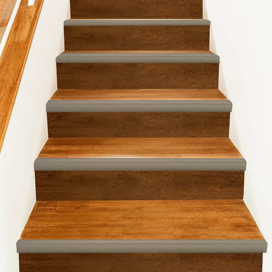 Stair Nosings 10 pcs Champagne 67 cm Aluminium