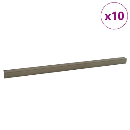 Stair Nosings 10 pcs Champagne 67 cm Aluminium