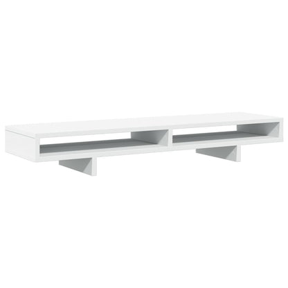 Monitor Stand White 39.4x10.6x5.9" Engineered Wood