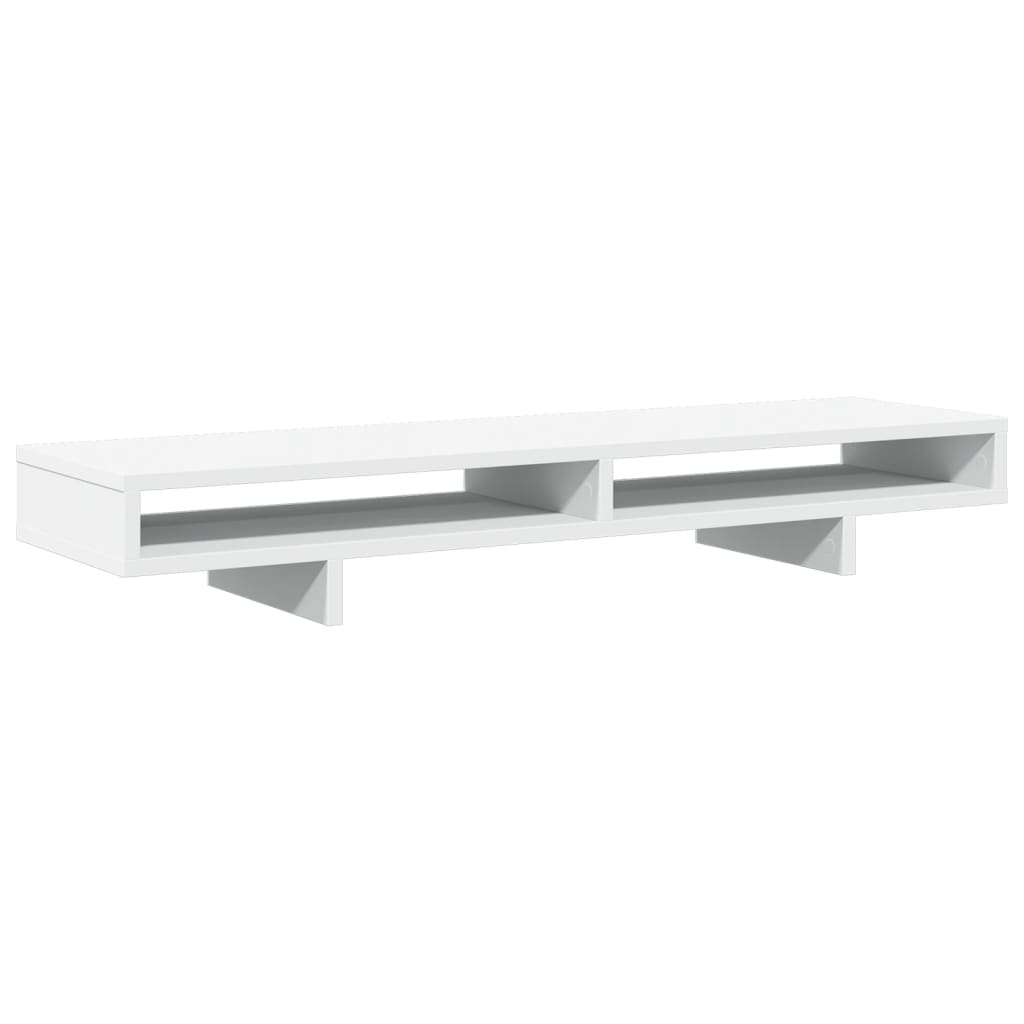 Monitor Stand White 39.4x10.6x5.9" Engineered Wood