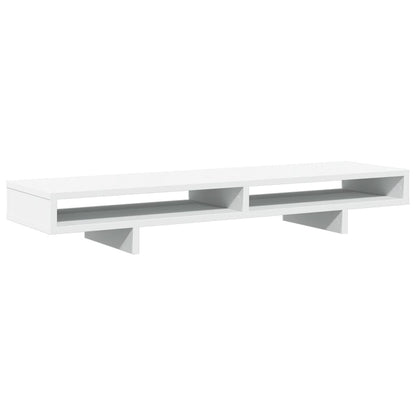Monitor Stand White 39.4x10.6x5.9" Engineered Wood