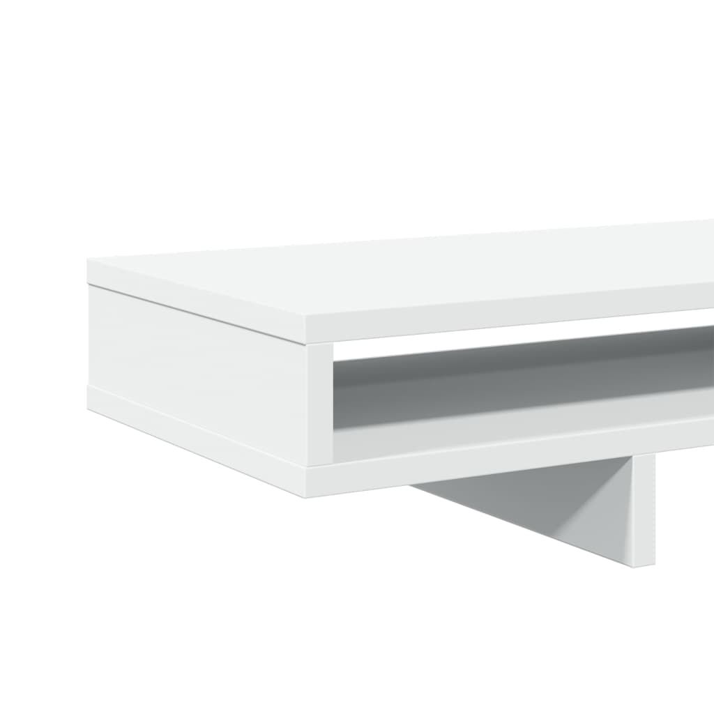 Monitor Stand White 39.4x10.6x5.9" Engineered Wood