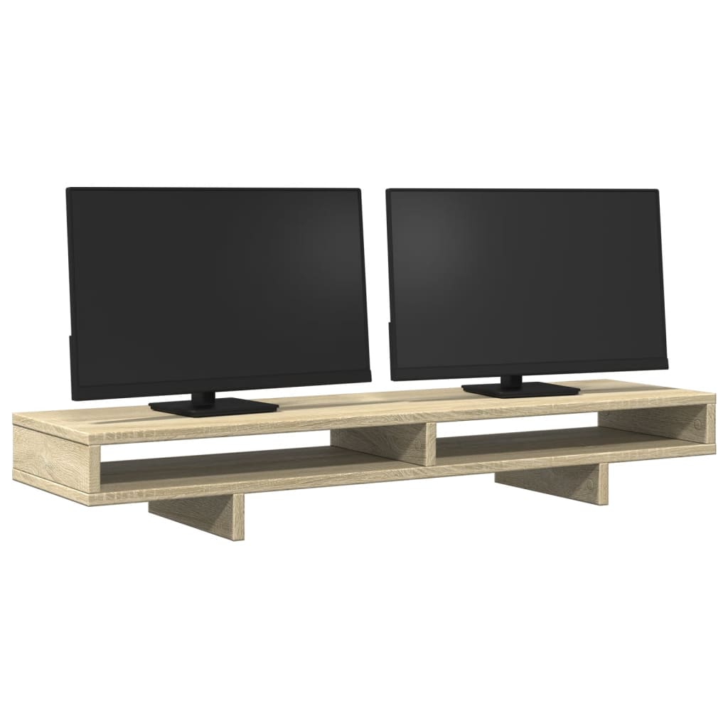Monitor Stand Sonoma Oak 39.4x10.6x5.9" Engineered Wood