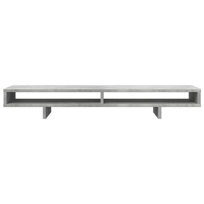 Monitor Stand Concrete Grey 39.4x10.6x5.9" Engineered Wood