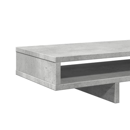 Monitor Stand Concrete Grey 39.4x10.6x5.9" Engineered Wood