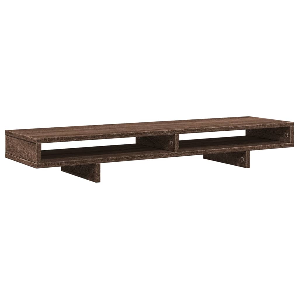 Monitor Stand Brown Oak 39.4x10.6x5.9" Engineered Wood