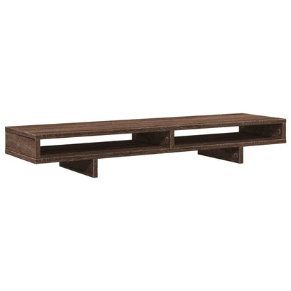 Monitor Stand Brown Oak 39.4x10.6x5.9" Engineered Wood