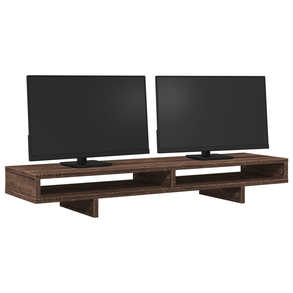 Monitor Stand Brown Oak 39.4x10.6x5.9" Engineered Wood