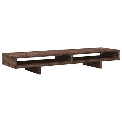 Monitor Stand Brown Oak 39.4x10.6x5.9" Engineered Wood