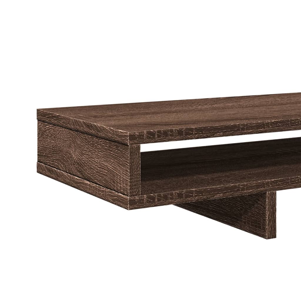 Monitor Stand Brown Oak 39.4x10.6x5.9" Engineered Wood