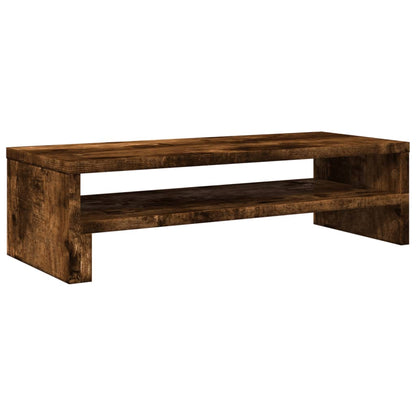 Monitor Stand Smoked Oak 21.3x8.7x5.9" Engineered Wood