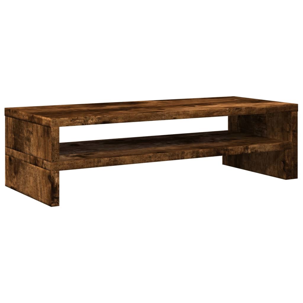 Monitor Stand Smoked Oak 21.3x8.7x5.9" Engineered Wood