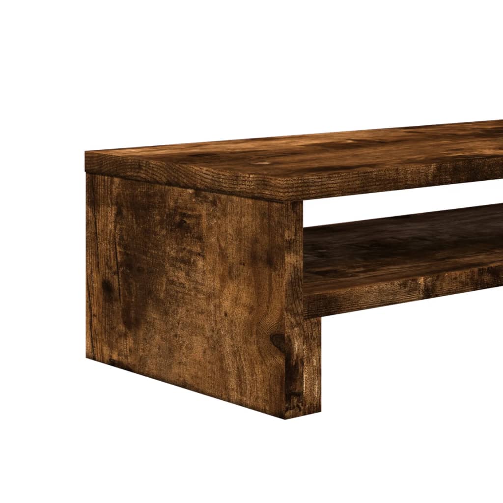 Monitor Stand Smoked Oak 21.3x8.7x5.9" Engineered Wood