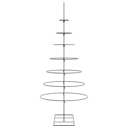 Metal Christmas Tree for Decoration Black 82.7"