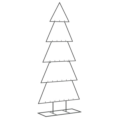 Metal Christmas Tree for Decoration Black 59.1"