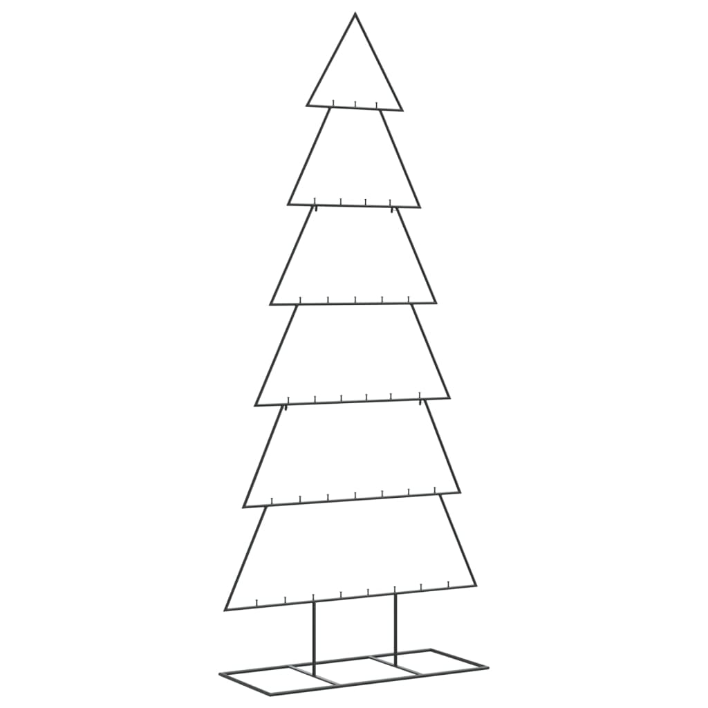 Metal Christmas Tree Black Powder-coated steel Medium Hooks