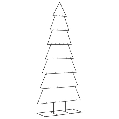 Metal Christmas Tree for Decoration Black 82.7"