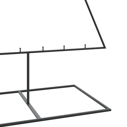 Metal Christmas Tree for Decoration Black 82.7"