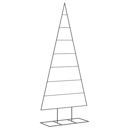 Metal Christmas Tree for Decoration Black 70.9"