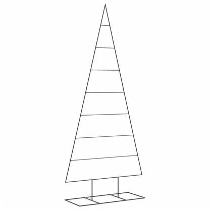 Metal Christmas Tree for Decoration Black 82.7"
