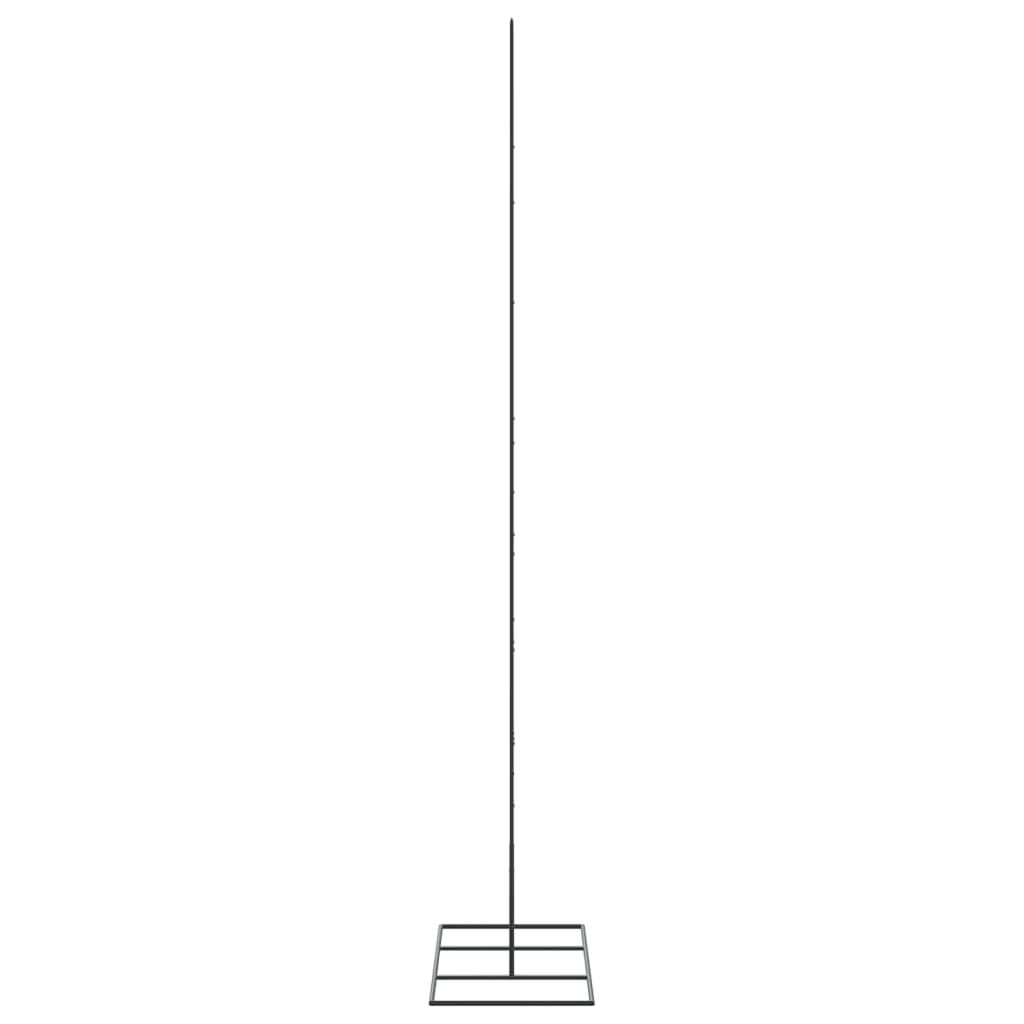 Metal Christmas Tree for Decoration Black 70.9"