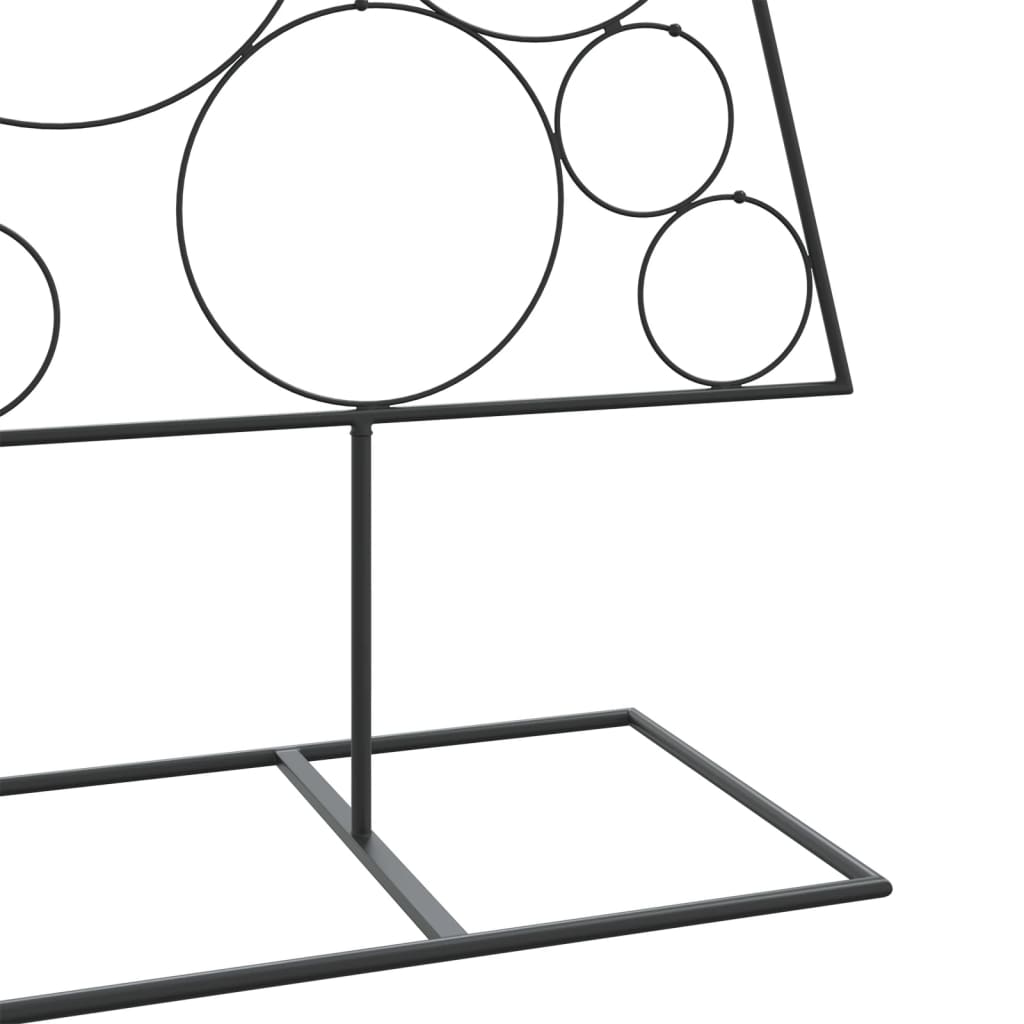 Metal Christmas Tree for Decoration Black 70.9"