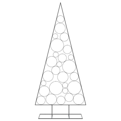 Metal Christmas Tree for Decoration Black 82.7"
