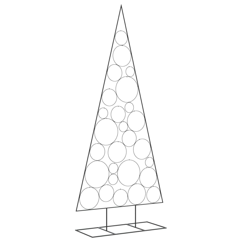 Metal Christmas Tree for Decoration Black 82.7"