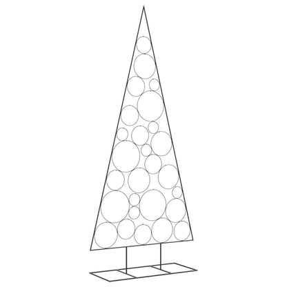 Metal Christmas Tree for Decoration Black 82.7"