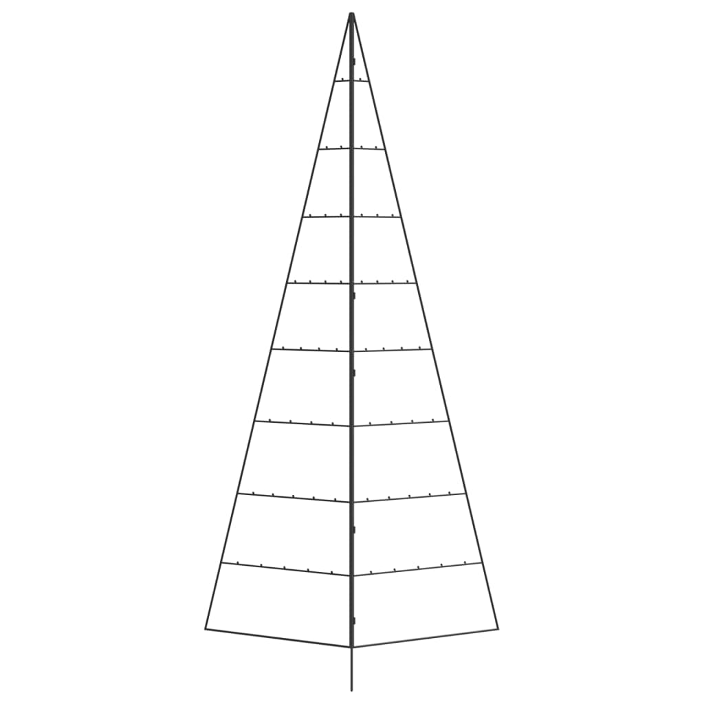 Metal Christmas Tree for Decoration Black 82.7"
