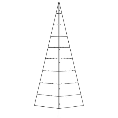 Metal Christmas Tree for Decoration Black 82.7"