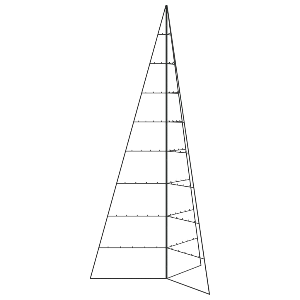 Metal Christmas Tree for Decoration Black 82.7"