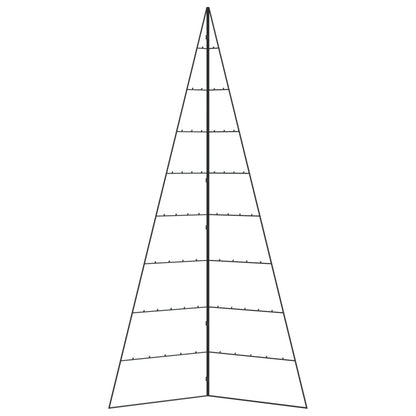 Metal Christmas Tree for Decoration Black 82.7"