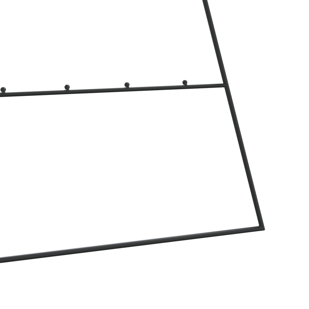 Metal Christmas Tree for Decoration Black 82.7"