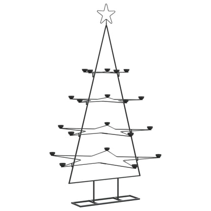 Metal Christmas Tree Black Powder-coated steel 55.1 in tall