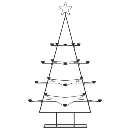 Metal Christmas Tree Black Powder-coated steel 55.1 in tall