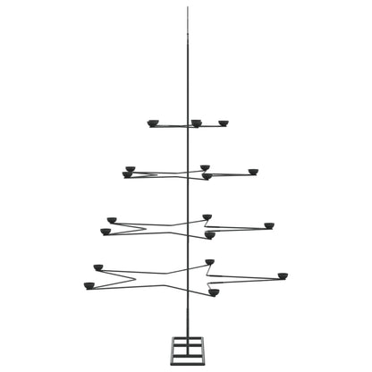 Metal Christmas Tree Black Powder-coated steel 55.1 in tall